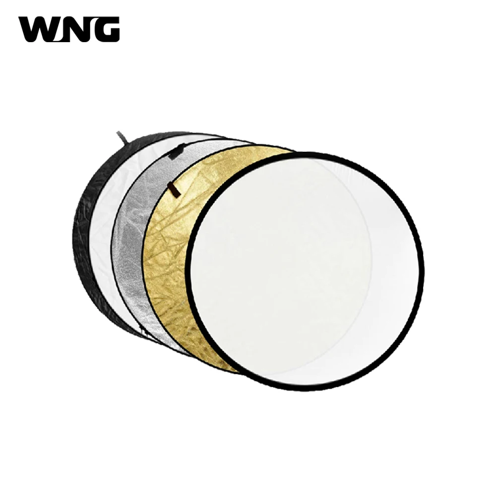 32" 80cm 5 in 1 Collapsible Light Round Photography Reflector Light Diffuser for DSLR Photo and Studio
32" 80cm 5 in 1 Collapsible Light Round Photography Reflector Light Diffuser for DSLR Photo and Studio