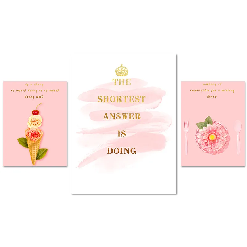 Gohipang Poster Nordic Pink Flower Canvas Painting Wall Art Quotes For Living Room Pictures Posters and Prints Home Decorative
Gohipang Poster Nordic Pink Flower Canvas Painting Wall Art Quotes For Living Room Pictures Posters and Prints Home Decorative