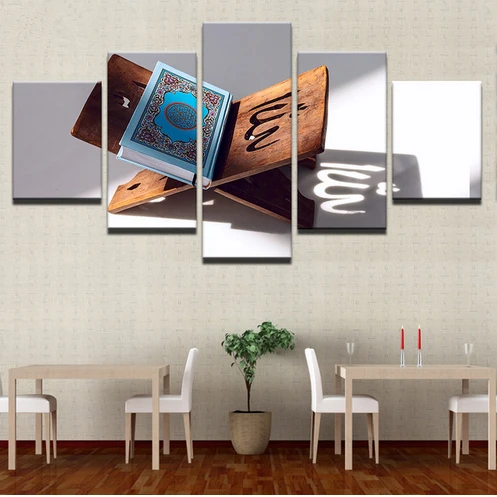 Wall Art Canvas HD Prints Paintings Home Decor For Liveing Room 5 Pieces Islamic Scripture Pictures Islam Book Posters Framework
Wall Art Canvas HD Prints Paintings Home Decor For Liveing Room 5 Pieces Islamic Scripture Pictures Islam Book Posters Framework