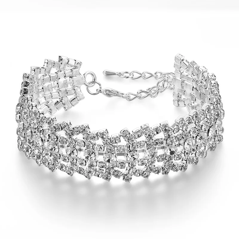 SZELAM Rhinestone Silver Bracelets For Women Fashion Bridal Wedding Jewelry 2019 New Fashion Bracelet & Bangles SBR170071SRWH
SZELAM Rhinestone Silver Bracelets For Women Fashion Bridal Wedding Jewelry 2019 New Fashion Bracelet & Bangles SBR170071SRWH