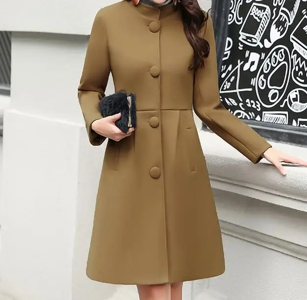 M-2XL Hot / Spring Women New Fashion Long section of self-cultivation was thin woolen coat
M-2XL Hot / Spring Women New Fashion Long section of self-cultivation was thin woolen coat