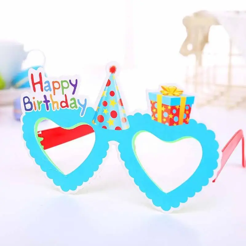 1 шт. милые детские день День рождения Очки ребенок декоративные материалы