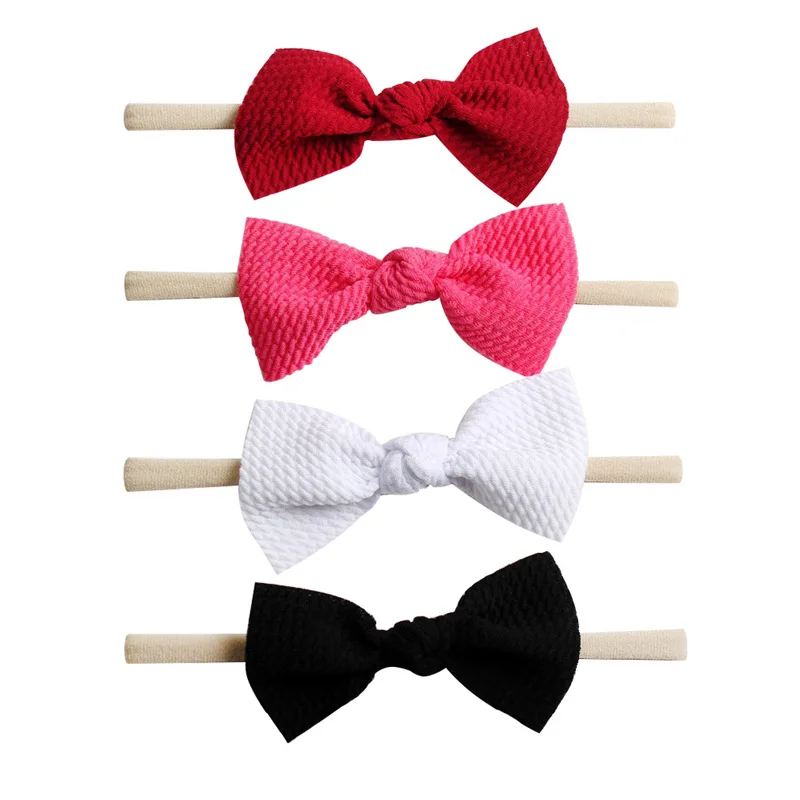 4pcs/lot Girls 3.5'' Waffle Hair Bow Nylon Headband For Kids 2019 Soft Bow Elastic Nylon Headbands Hair Band Hair Accessories
4pcs/lot Girls 3.5'' Waffle Hair Bow Nylon Headband For Kids 2019 Soft Bow Elastic Nylon Headbands Hair Band Hair Accessories