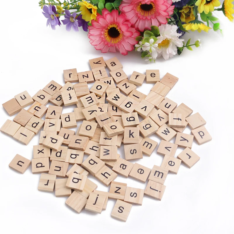 Украшения ручной работы украшения Строительные блоки DIY деревянные буквы чипы