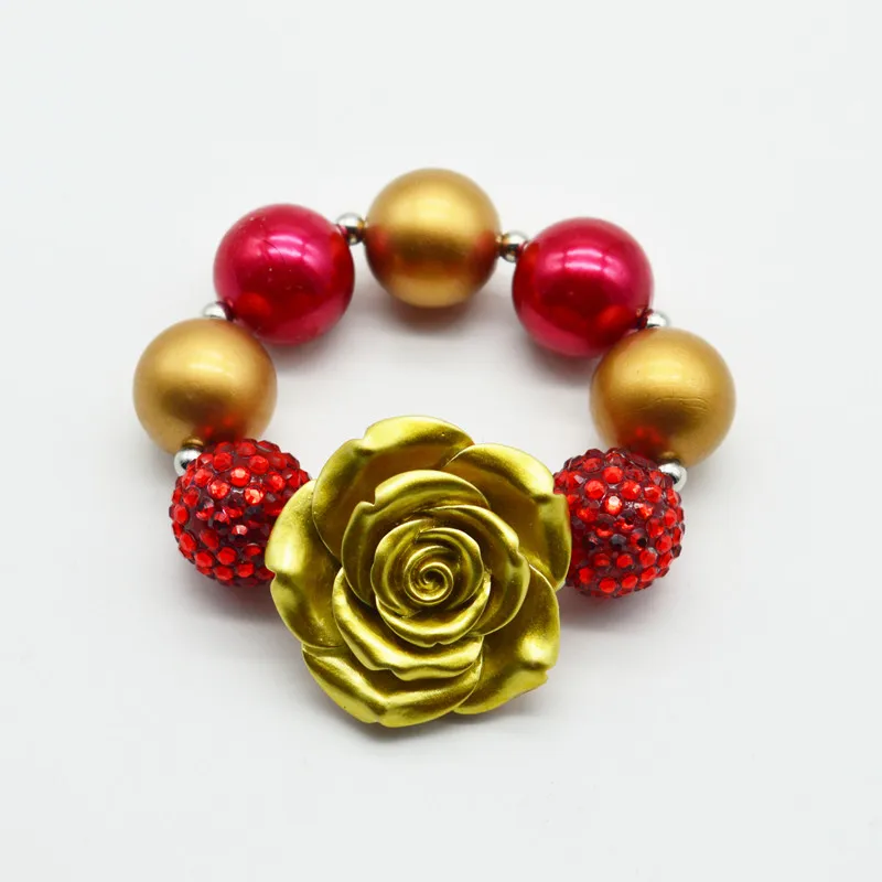 wholesale 5PCS Princess Gold Flower Bracelet Baby Kids Girls Chunky Bubblegum Gold Red Bead Bracelet
wholesale 5PCS Princess Gold Flower Bracelet Baby Kids Girls Chunky Bubblegum Gold Red Bead Bracelet