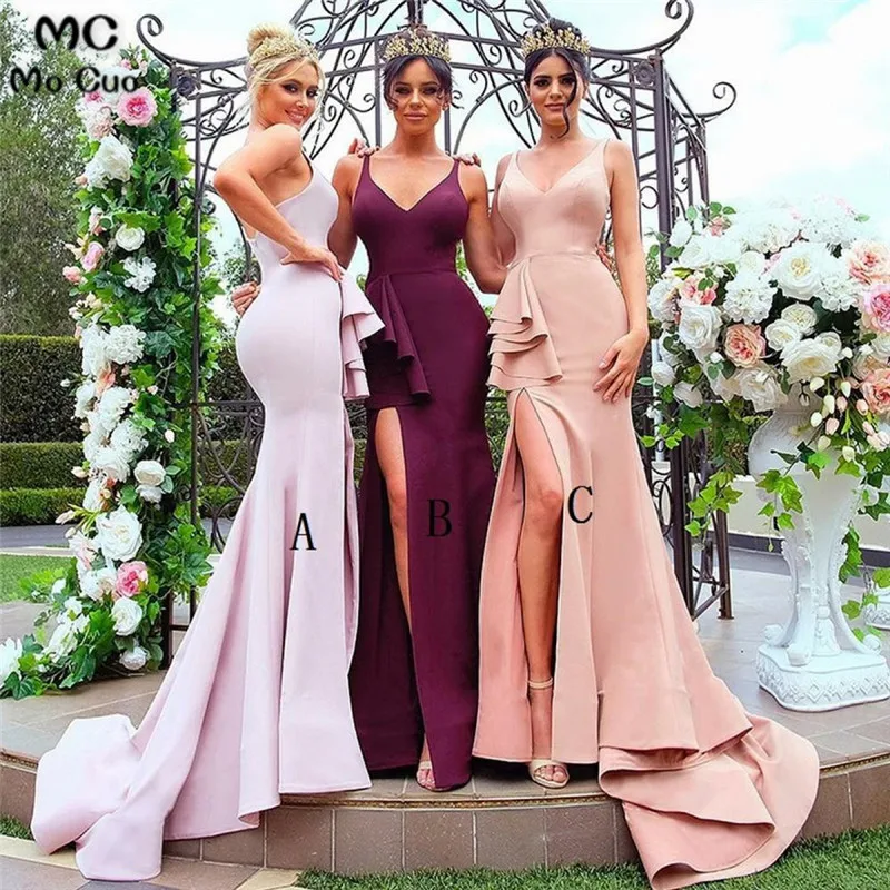 In Stock Ready Ship Mermaid Bridesmaid Dresses Long V-Neck Sleeveless Elastic Satin Wedding Party Dress Women Bridesmaid Dress
In Stock Ready Ship Mermaid Bridesmaid Dresses Long V-Neck Sleeveless Elastic Satin Wedding Party Dress Women Bridesmaid Dress