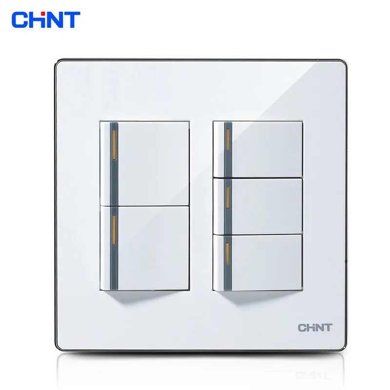 CHINT Switch Socket 120 Type /NEW9E Series Light Switch Faceplates Five Gang Two Way Switch
CHINT Switch Socket 120 Type /NEW9E Series Light Switch Faceplates Five Gang Two Way Switch