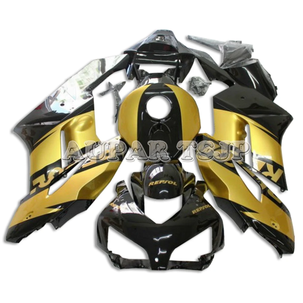 Injection Molding Gold Black Motorbike Fairing Kit For Honda 04 05 CBR1000RR 2004 2005 ABS Plastic Fairing Bodywork Kit
Injection Molding Gold Black Motorbike Fairing Kit For Honda 04 05 CBR1000RR 2004 2005 ABS Plastic Fairing Bodywork Kit