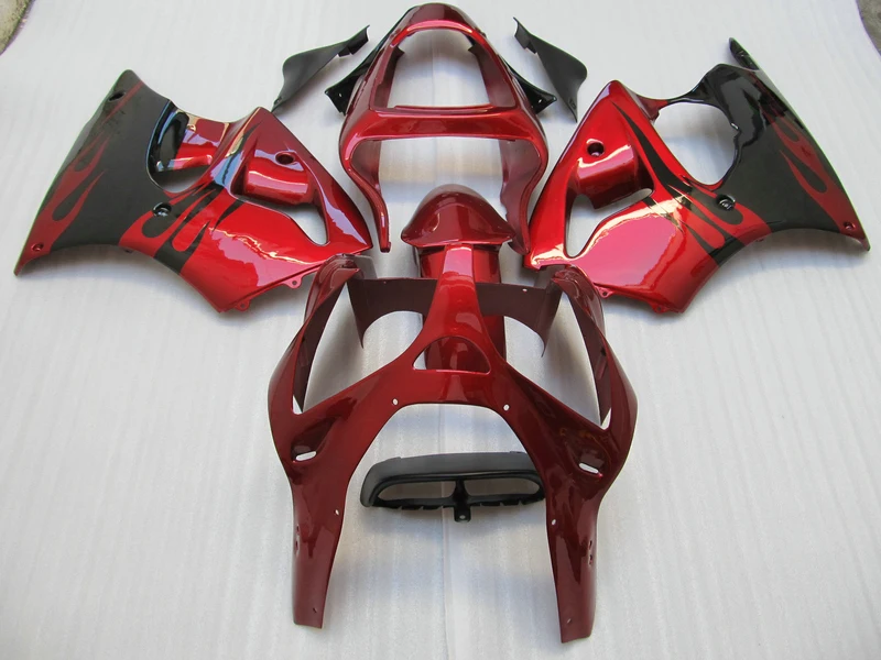 Injection mold Fairing kit for Kawasaki ZX 6R 2000 2001 2002 black flames red aftermarket ZX-6R zx6r 00 01 02 fairings set AA53
Injection mold Fairing kit for Kawasaki ZX 6R 2000 2001 2002 black flames red aftermarket ZX-6R zx6r 00 01 02 fairings set AA53