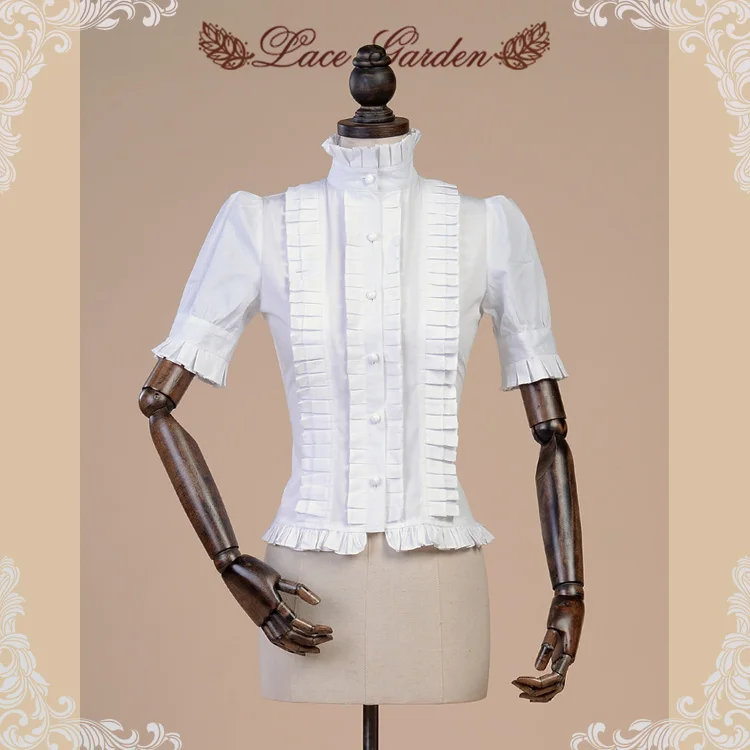 Palace princess daily sweet lolita shirt falbala stand collar puff sleeve victorian shirt kawaii girl gothic lolita top loli cos
Palace princess daily sweet lolita shirt falbala stand collar puff sleeve victorian shirt kawaii girl gothic lolita top loli cos
