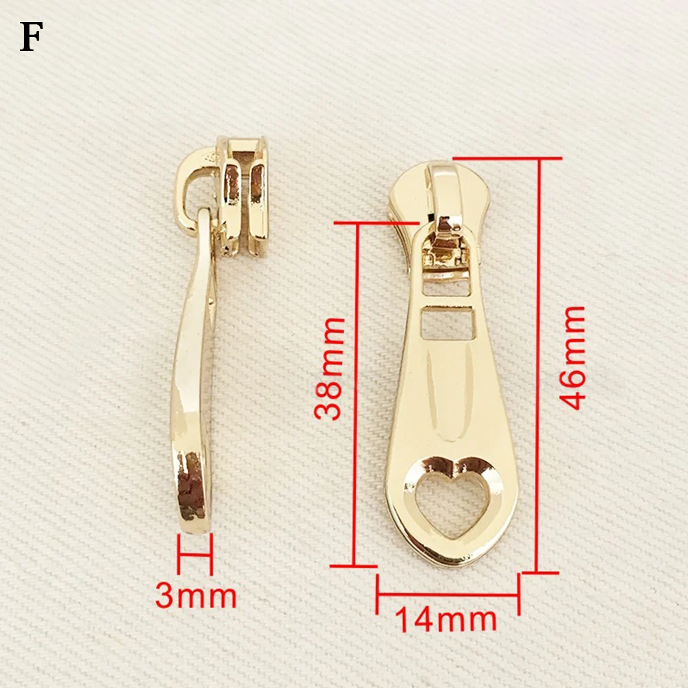 1 pc high quality Metal gold and silver Zipper Slider Head Puller DIY Handwork Bag Luggage zipper slider
1 pc high quality Metal gold and silver Zipper Slider Head Puller DIY Handwork Bag Luggage zipper slider