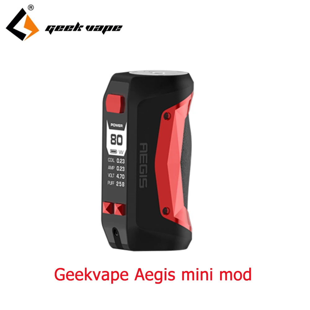 2pcs/lot 80W Geekvape Aegis Mini Mod built-in 2200mah battery for Geekvape Cerberus Tank fast charging mod VS aegis legend Mod
2pcs/lot 80W Geekvape Aegis Mini Mod built-in 2200mah battery for Geekvape Cerberus Tank fast charging mod VS aegis legend Mod