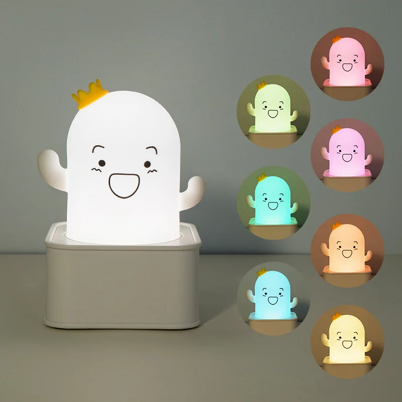 LED Creative cactus silica gel night light USB charging LED bedroom remote control bedside night table lamp children cartoon
LED Creative cactus silica gel night light USB charging LED bedroom remote control bedside night table lamp children cartoon