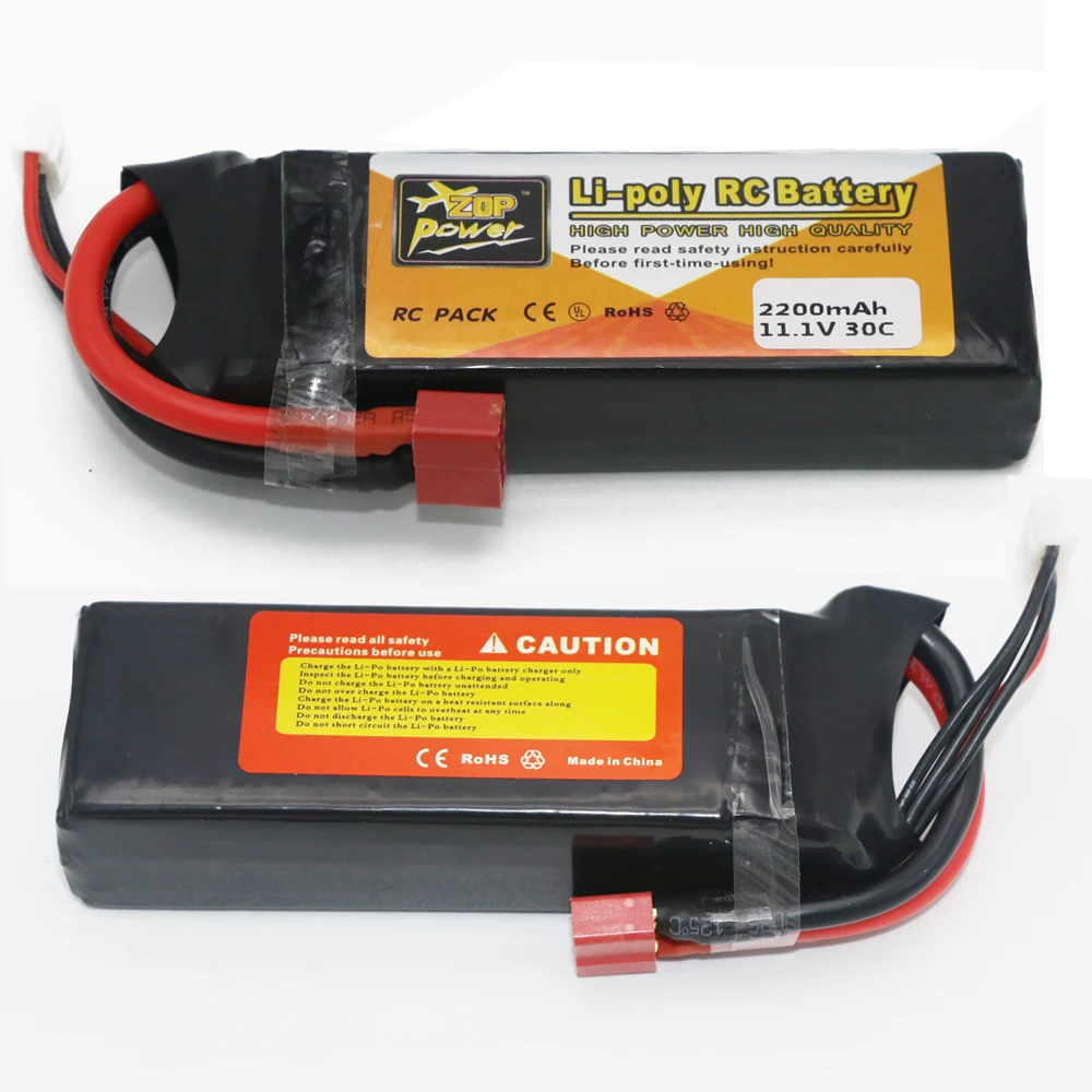 

1pcs ZOP 11.1V 2200mAh 30C Li-po Upgrade Powerful RC Battery For Helicopters/Boats better than Txrdue 11.1v 2200mah 25c