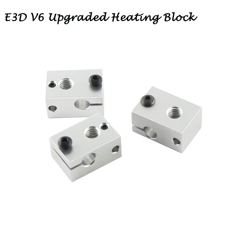 E3D V6 обновленная версия нагревательный блок 23*16*12 мм для PT100 и NTC3950 термистор J head