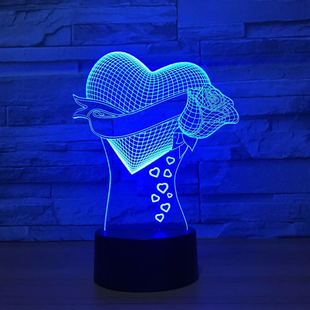 Сердце Роза Форма любовник светодиодный ночник для домашнего декора USB перезаряжаемая 3D видения Светодиодная лампа для спальни многоцветн...
Сердце Роза Форма любовник светодиодный ночник для домашнего декора USB перезаряжаемая 3D видения Светодиодная лампа для спальни многоцветн...