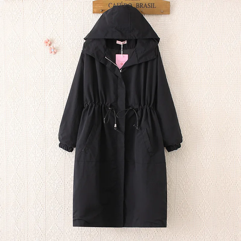 2019 New Spring Women Long Trench Coats Autumn Black Casual Windbreaker Female Elegant Loose Outerwears Plus Size XL-4XL M101
2019 New Spring Women Long Trench Coats Autumn Black Casual Windbreaker Female Elegant Loose Outerwears Plus Size XL-4XL M101