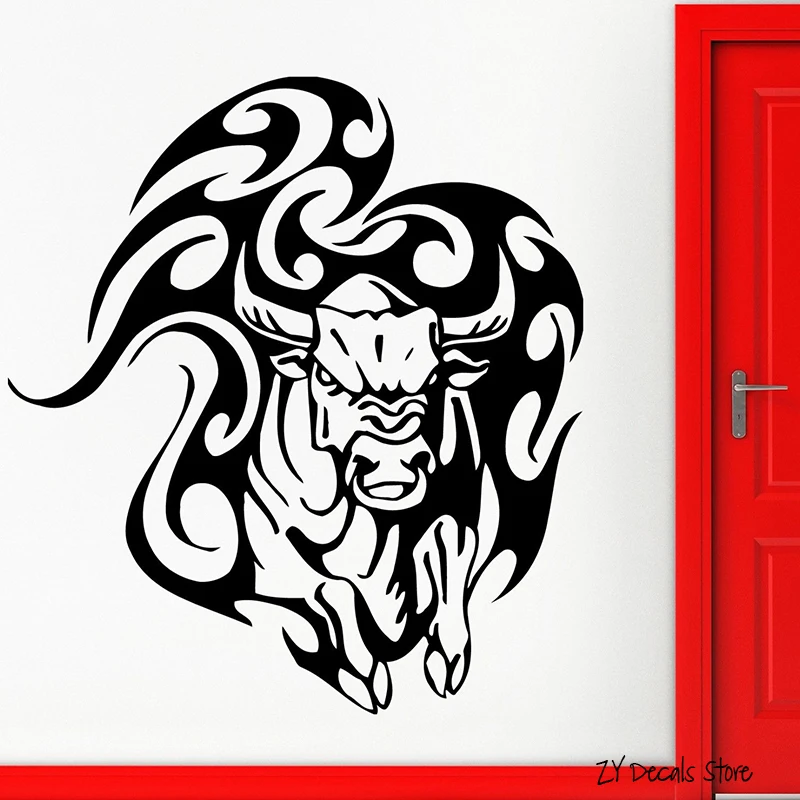 Bull Wall Stickers Animal Bullfighting Tattoo Tribal Vinyl Decal Angry Cow Wall Home Bedroom Living Room Decoration L598
Bull Wall Stickers Animal Bullfighting Tattoo Tribal Vinyl Decal Angry Cow Wall Home Bedroom Living Room Decoration L598