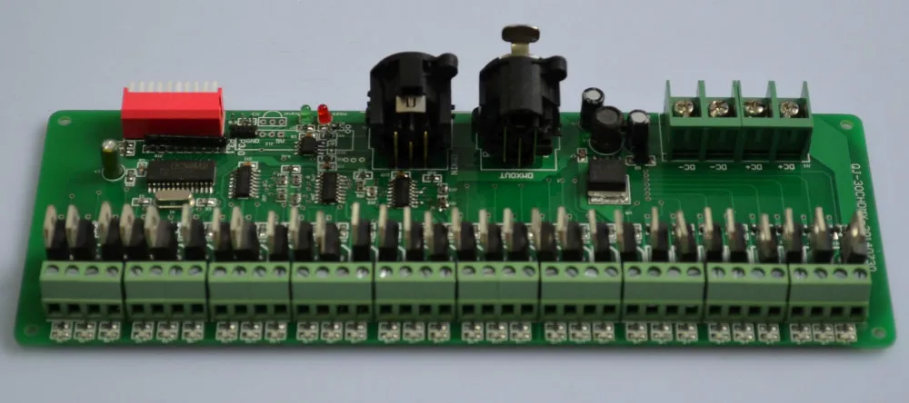 30channel(10groups) easy dmx512 decoder;DC9-24V input;constant voltage PWM output
30channel(10groups) easy dmx512 decoder;DC9-24V input;constant voltage PWM output