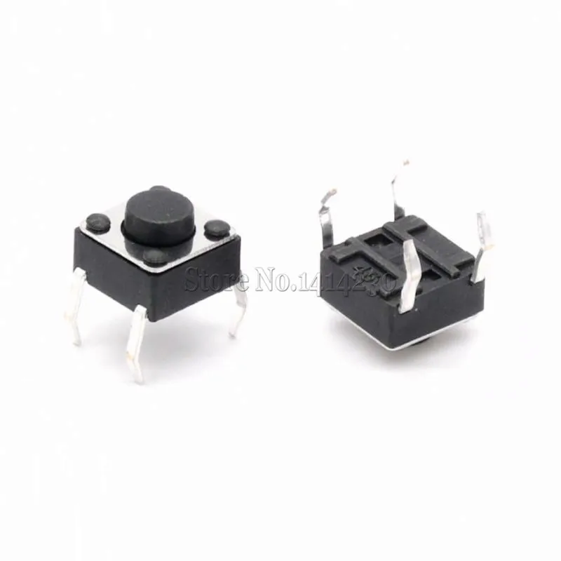 100Pcs 6x6x4.3mm 4pin Tactile Push Button Switch Momentary Tact 6*6*4.3mm DIP Through-Hole
100Pcs 6x6x4.3mm 4pin Tactile Push Button Switch Momentary Tact 6*6*4.3mm DIP Through-Hole