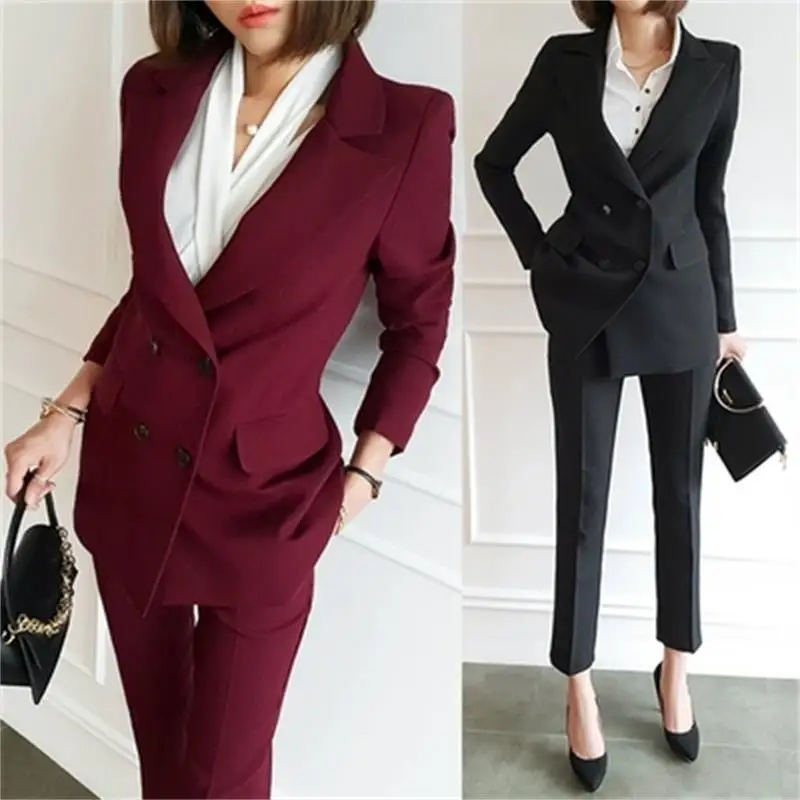 Fashion Pant Suits spring fall Slim professional dress ol suit suit female new casual temperament interview overalls small suit
Fashion Pant Suits spring fall Slim professional dress ol suit suit female new casual temperament interview overalls small suit