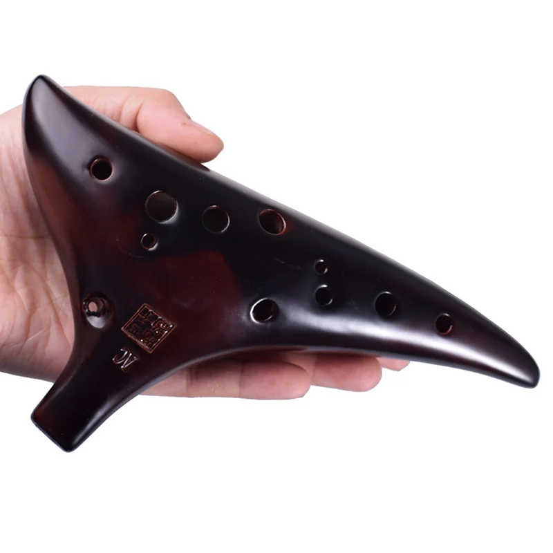 Professional Porcelain Ocarina Smoked Burnning Ocarina 12 Holes Kiln-fired Ceramic Alto C Legend of Ocarina Zelda Flute
Professional Porcelain Ocarina Smoked Burnning Ocarina 12 Holes Kiln-fired Ceramic Alto C Legend of Ocarina Zelda Flute