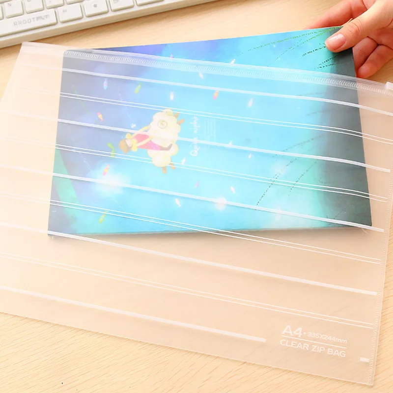 Korea stationery environmental protection simple A4A5 transparent frosted PP bag Students storage ticket data file storage bag
Korea stationery environmental protection simple A4A5 transparent frosted PP bag Students storage ticket data file storage bag