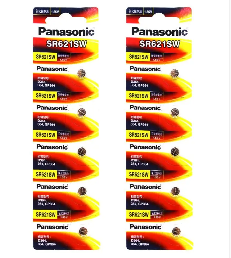 200pcs/lot New Original Battery For Panasonic SR621SW Silver Oxide AG1 364 164 D364 L621 GP364 Button Cell Coin Watch Batteries
200pcs/lot New Original Battery For Panasonic SR621SW Silver Oxide AG1 364 164 D364 L621 GP364 Button Cell Coin Watch Batteries