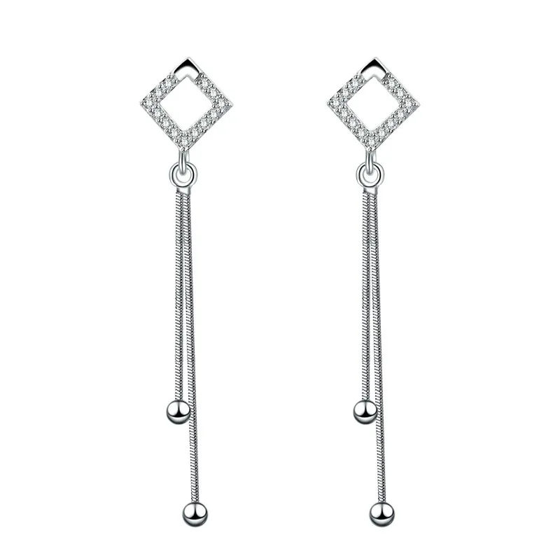 100% 925 sterling silver hot sell shiny crystal square long stud earrings women wholesale jewelry birthday gift drop shipping
100% 925 sterling silver hot sell shiny crystal square long stud earrings women wholesale jewelry birthday gift drop shipping