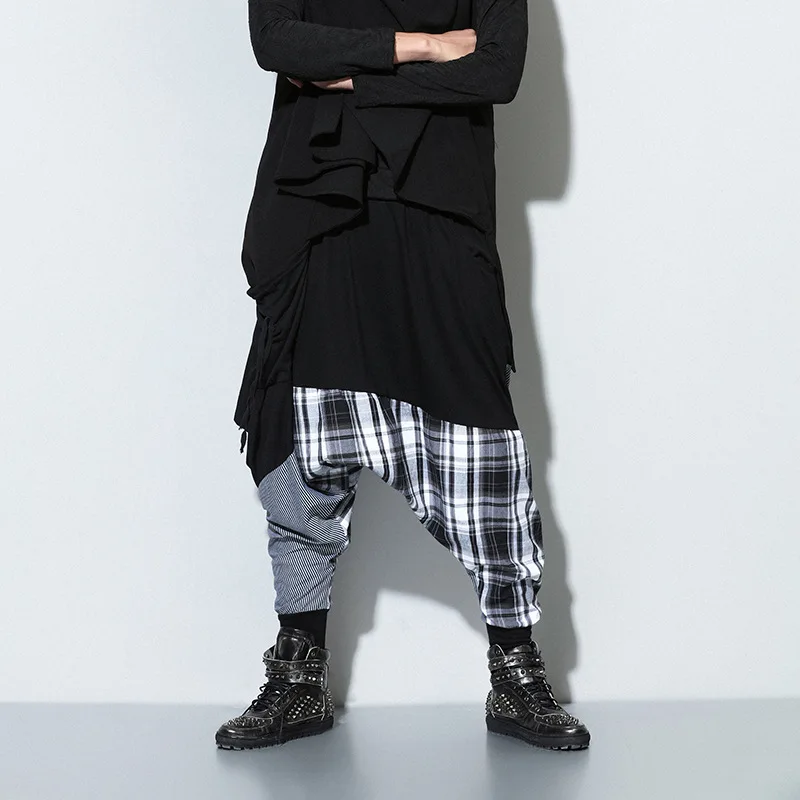Men's Casual Pant Splice Harem Pants High Quality Men Hip Hop Loose Dancing Pants Fashion Male Skirt Trousers
Men's Casual Pant Splice Harem Pants High Quality Men Hip Hop Loose Dancing Pants Fashion Male Skirt Trousers