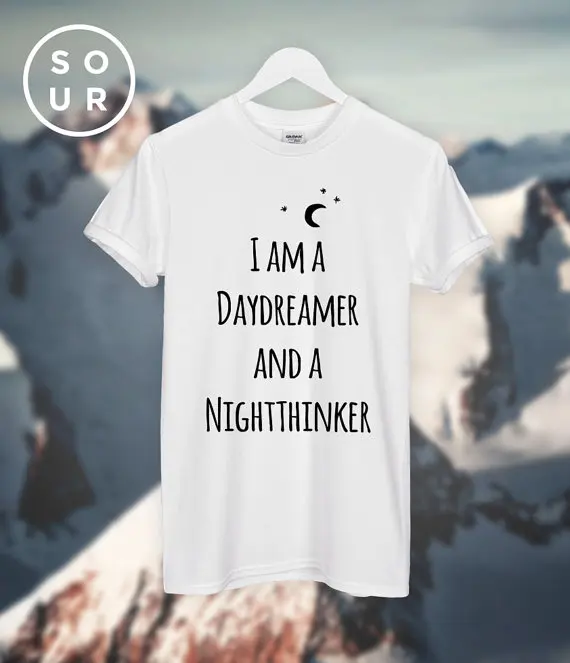 I am a Daydreamer and a Nightthinker модная хипстерская футболка унисекс большого размера и Colors-A817
I am a Daydreamer and a Nightthinker модная хипстерская футболка унисекс большого размера и Colors-A817