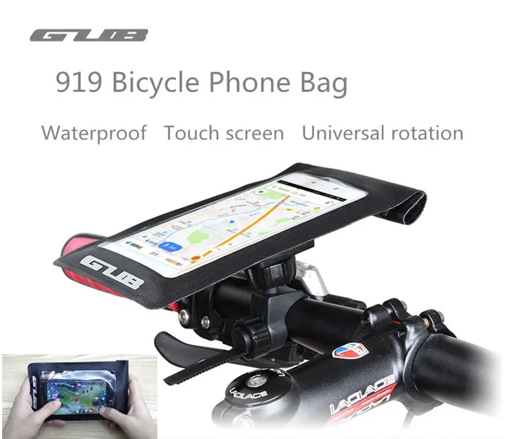 GUB 919 Bicycle Phone Bag Case Waterproof Touch Screen Cycling MTB Mountain Bike Frame Front Tube For 6 inch Mobile
GUB 919 Bicycle Phone Bag Case Waterproof Touch Screen Cycling MTB Mountain Bike Frame Front Tube For 6 inch Mobile