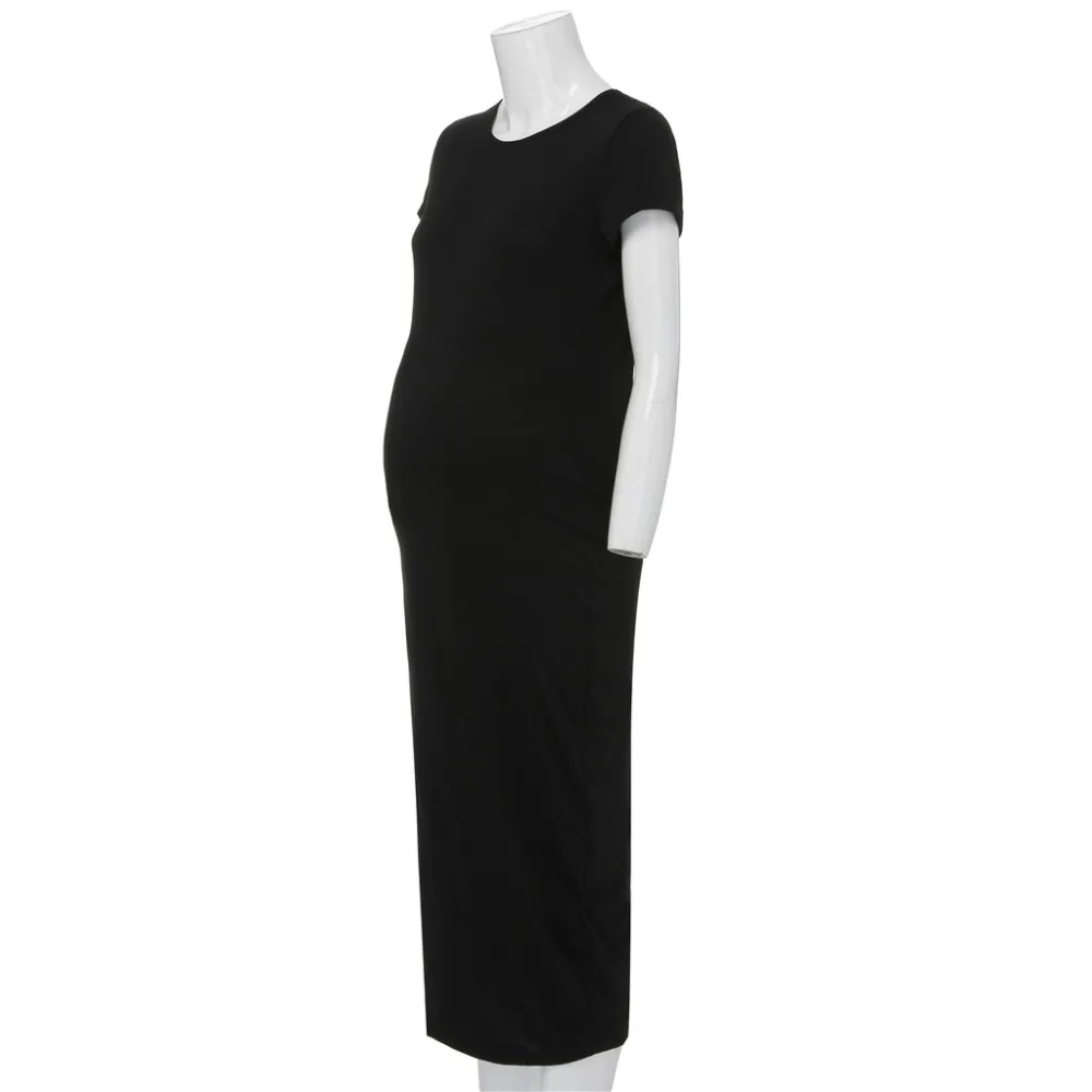 2019 Summer Women Solid Color Pregnant Maternity Ladies Casual Dress Short Sleeve Front Split Pregnant Dress
2019 Summer Women Solid Color Pregnant Maternity Ladies Casual Dress Short Sleeve Front Split Pregnant Dress