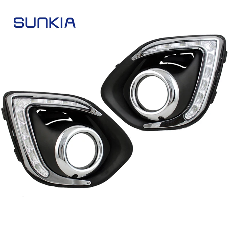 SUNKIA Car Styling Fog Lamp for Mitsubishi 2013 2014 2015 LED DRL Daytime Running Light Super Bright White with Turn Signal
SUNKIA Car Styling Fog Lamp for Mitsubishi 2013 2014 2015 LED DRL Daytime Running Light Super Bright White with Turn Signal
