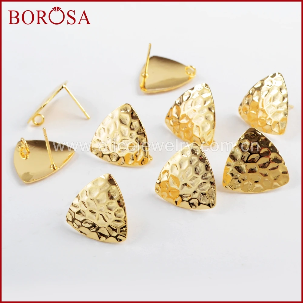 BOROSA 50 пар треугольной формы золотого цвета латунные серьги с Залог серьги-гвоздики ювелирные изделия фурнитура без спины PJ094
BOROSA 50 пар треугольной формы золотого цвета латунные серьги с Залог серьги-гвоздики ювелирные изделия фурнитура без спины PJ094