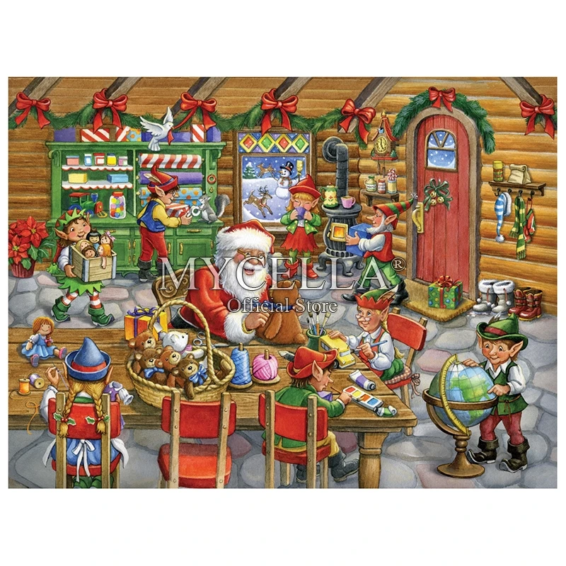 Santa's Workshop Christmas 5d Diy Diamond Painting Cross Stitch Rhinestone Handmade Decor Crafts Diamond Embroidery Needlework
Santa's Workshop Christmas 5d Diy Diamond Painting Cross Stitch Rhinestone Handmade Decor Crafts Diamond Embroidery Needlework