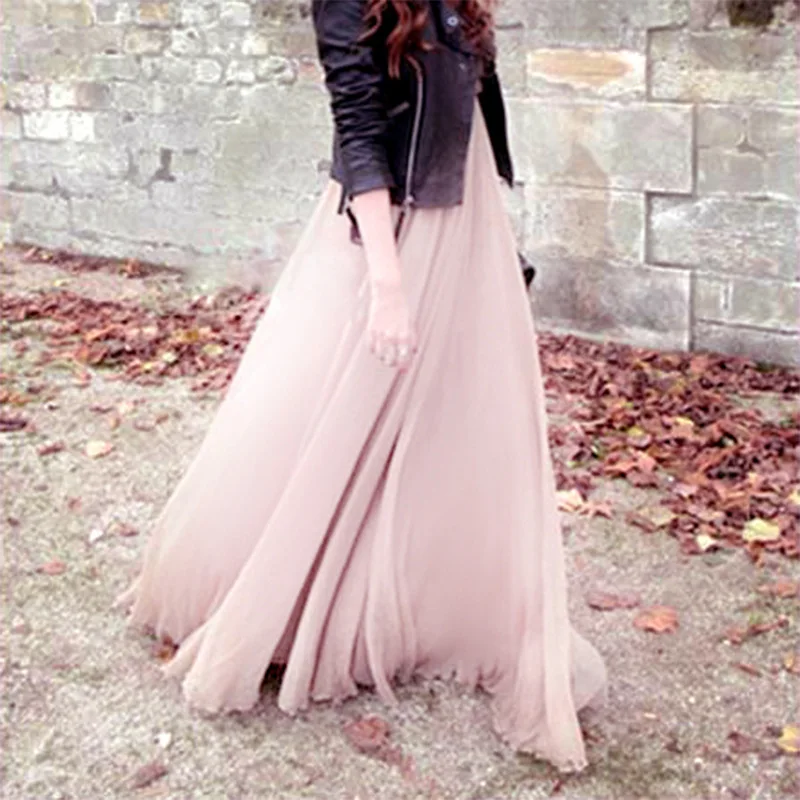 U-SWEAR 3 Layer Chiffon Long Skirts for Women Elegant Casual High Waist Boho Style Beach Maxi Skirts Saias 2020 Spring
U-SWEAR 3 Layer Chiffon Long Skirts for Women Elegant Casual High Waist Boho Style Beach Maxi Skirts Saias 2020 Spring