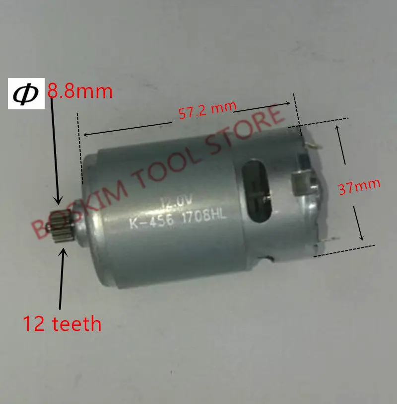 12 Teeth Motor DC 12V Replace for MOSTA RS-550VC-8022 LT10SB2 LT10BH2 MAKITA DEKO LONGYUN HITACHI | Power Tool Accessories