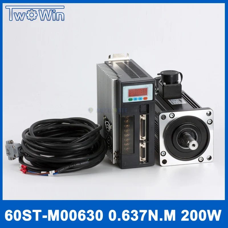 Серводвигатель переменного тока 60ST-M00630 + драйвер двигателя 0,637n. M 200 Вт, наборы серводвигателей, контроллер двигателя с ЧПУ, специальное пред...
Серводвигатель переменного тока 60ST-M00630 + драйвер двигателя 0,637n. M 200 Вт, наборы серводвигателей, контроллер двигателя с ЧПУ, специальное пред...