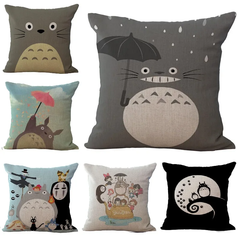 Cartoon Totoro Printed Linen Cushion Cover Car Sofa Throw Pillow Case Decorative Pillowcase almofadas decorativos 45x45cm
Cartoon Totoro Printed Linen Cushion Cover Car Sofa Throw Pillow Case Decorative Pillowcase almofadas decorativos 45x45cm