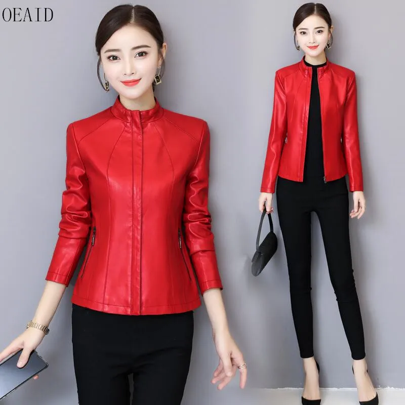 Big Size Leather Jacket Women 2021 New Leather Coat Women Spring And Autumn Short Slim Motorcycle Female Leather Clothing OEAID
Big Size Leather Jacket Women 2021 New Leather Coat Women Spring And Autumn Short Slim Motorcycle Female Leather Clothing OEAID