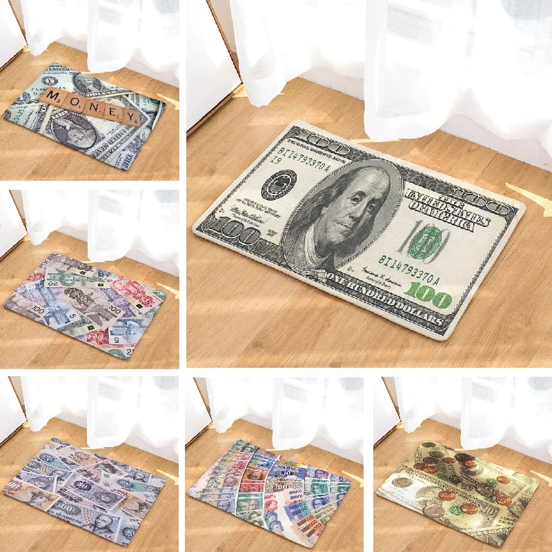 Floor Mat Money Printed Door Mat Home Decoration Bathroom Suede Bath Mat Dollor Outdoor Kitchen Rug Toilet Carpet
Floor Mat Money Printed Door Mat Home Decoration Bathroom Suede Bath Mat Dollor Outdoor Kitchen Rug Toilet Carpet