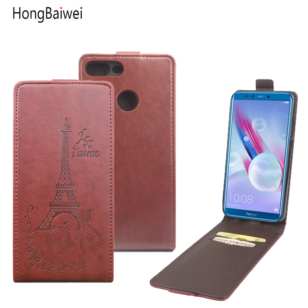 HongBaiwei для Huawei Honor 9 Lite флип чехол Модный тисненый кожаный Вертикальная задняя