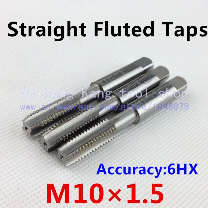 New 3/set M10*1.5 Wire tapping Tap & Die Straight Fluted Taps Accuracy: 6HX High-Speed Steel + Cobalt M10*1.5
New 3/set M10*1.5 Wire tapping Tap & Die Straight Fluted Taps Accuracy: 6HX High-Speed Steel + Cobalt M10*1.5