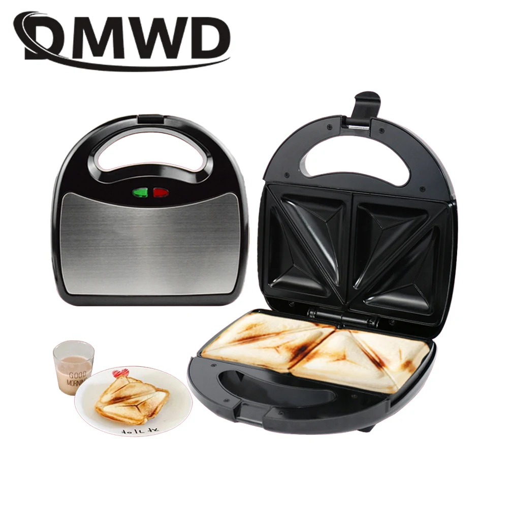 DMWD Electric Sandwich Maker Household Mini Grill Bread Waffle Pancakes baking Machine Non-stick Iron Pan Cake Oven 750 watts EU
DMWD Electric Sandwich Maker Household Mini Grill Bread Waffle Pancakes baking Machine Non-stick Iron Pan Cake Oven 750 watts EU