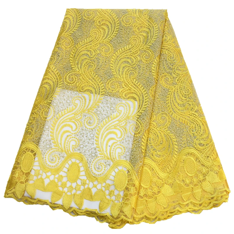 yellow nigerian lace fabric embroidered french lace african tulle Lace Fabric for wedding or party 5yards per lot
yellow nigerian lace fabric embroidered french lace african tulle Lace Fabric for wedding or party 5yards per lot