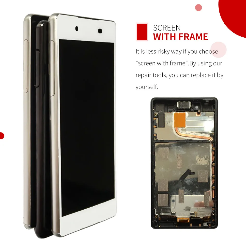 5.2 Touch Screen For Sony Xperia Z3 Plus Z4 E6533 E6553 Z3+ LCD Display Digitizer Panel Assembly Replacement Z4 LCD with Frame
5.2 Touch Screen For Sony Xperia Z3 Plus Z4 E6533 E6553 Z3+ LCD Display Digitizer Panel Assembly Replacement Z4 LCD with Frame
