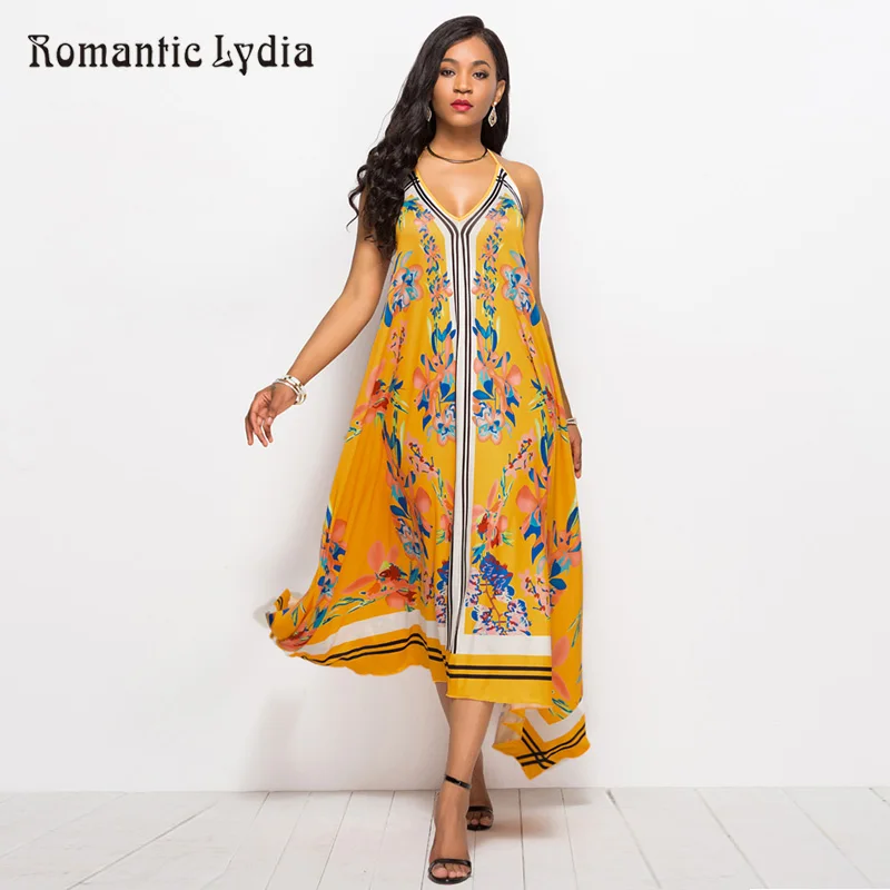 Women Boho Bohemian Summer Dress Sexy Loose Spaghetti Strap Backless Print Long Maxi Dresses Large Size
Women Boho Bohemian Summer Dress Sexy Loose Spaghetti Strap Backless Print Long Maxi Dresses Large Size
