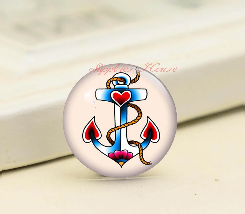 Handmade Round Anchor photo glass Cabochons, Jewelry Finding Cameo Pendant Settings, (F008-1452)
Handmade Round Anchor photo glass Cabochons, Jewelry Finding Cameo Pendant Settings, (F008-1452)