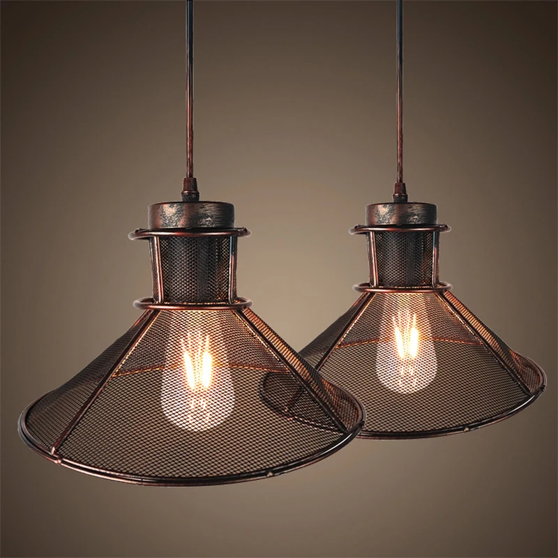 Loft vintage Umbrella grid iron pendant lamps E27 pendant lights modern illumination For Kitchen/Cabinet bedroom bar living room
Loft vintage Umbrella grid iron pendant lamps E27 pendant lights modern illumination For Kitchen/Cabinet bedroom bar living room